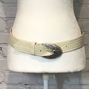 Fabio Corti Genuine Leather Stamped Belt Medium